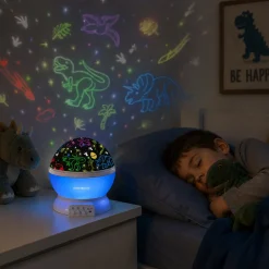 Proiettore 2 in 1 con Luce Notturna Multicolor h12 cm