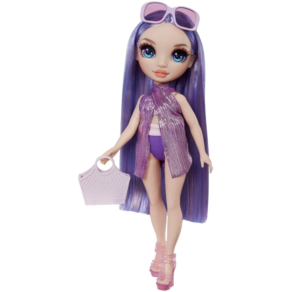 Rainbow High Swim & Style Fashion Doll con Pareo luccicante e Accessori