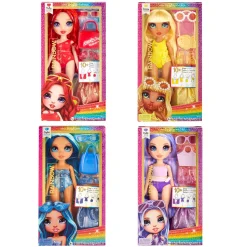 Rainbow High Swim & Style Fashion Doll con Pareo luccicante e Accessori