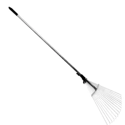 Rastrello per Foglie in Acciaio 118 cm