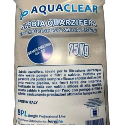 Sabbia Quarzifera 25 kg Granulometria 0,4–0,8 mm