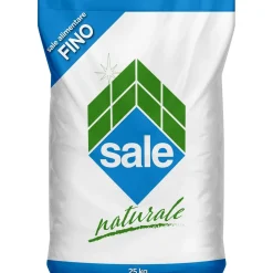 Sacco sale fino alimentare e per piscine 25 kg