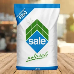 Sacco sale fino alimentare e per piscine 25 kg