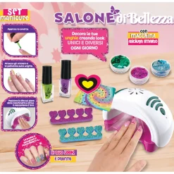 Salone di Bellezza Set Manicure con Macchina asciuga smalto