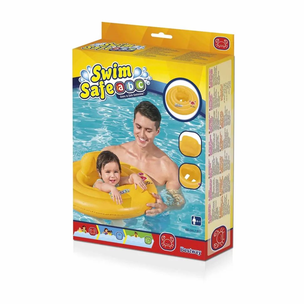 Salvagente Ciambella con Mutandina per Bambini Swim Safe Step A diametro 69 cm