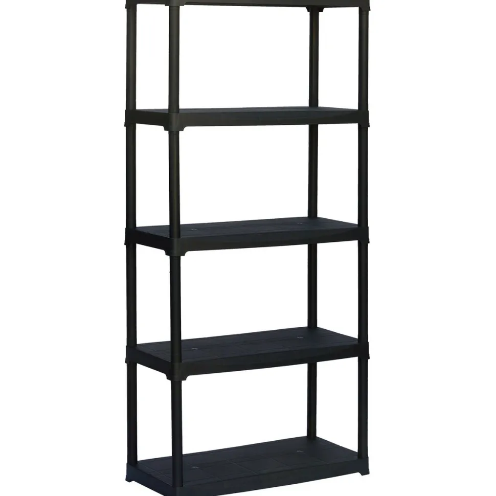 Scaffale a 5 ripiani Nero Linea Tempo