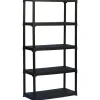 Scaffale a 5 ripiani Nero Linea Tempo