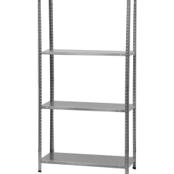 Scaffale in metallo zincato 4 ripiani