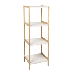 Scaffale Multiuso in legno di Abete 4 ripiani Linea Woodhandy