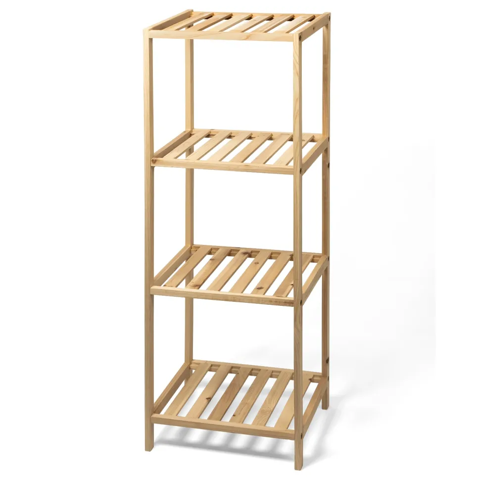 Scaffale Multiuso in legno 4 ripiani Linea Woodhandy