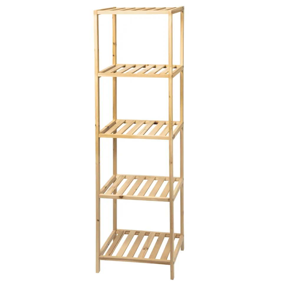 Scaffale Multiuso in legno 5 ripiani Linea Woodhandy