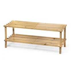 Scaffale Multiuso in legno 2 ripiani Linea Woodhandy