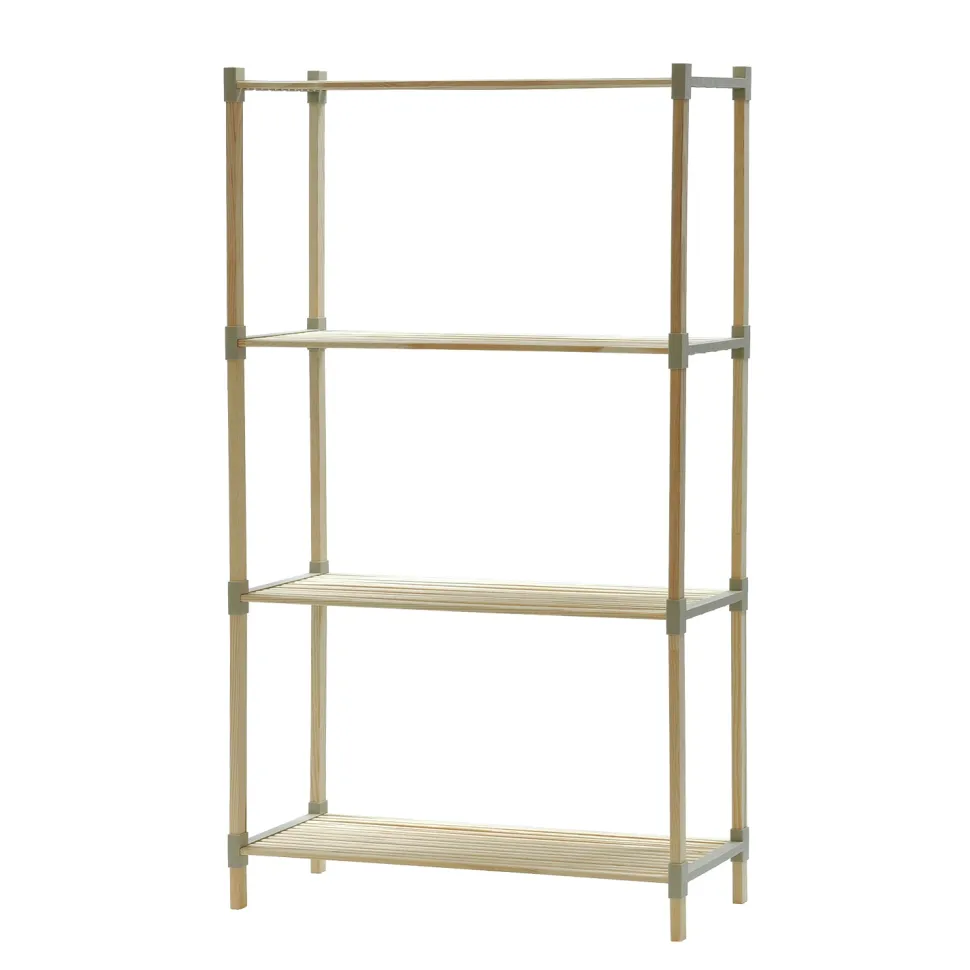 Scaffale Multiuso in legno 4 ripiani FixWood