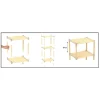 Scaffale Multiuso in legno 3 ripiani FixWood
