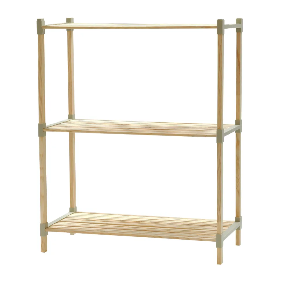 Scaffale Multiuso in legno 3 ripiani FixWood