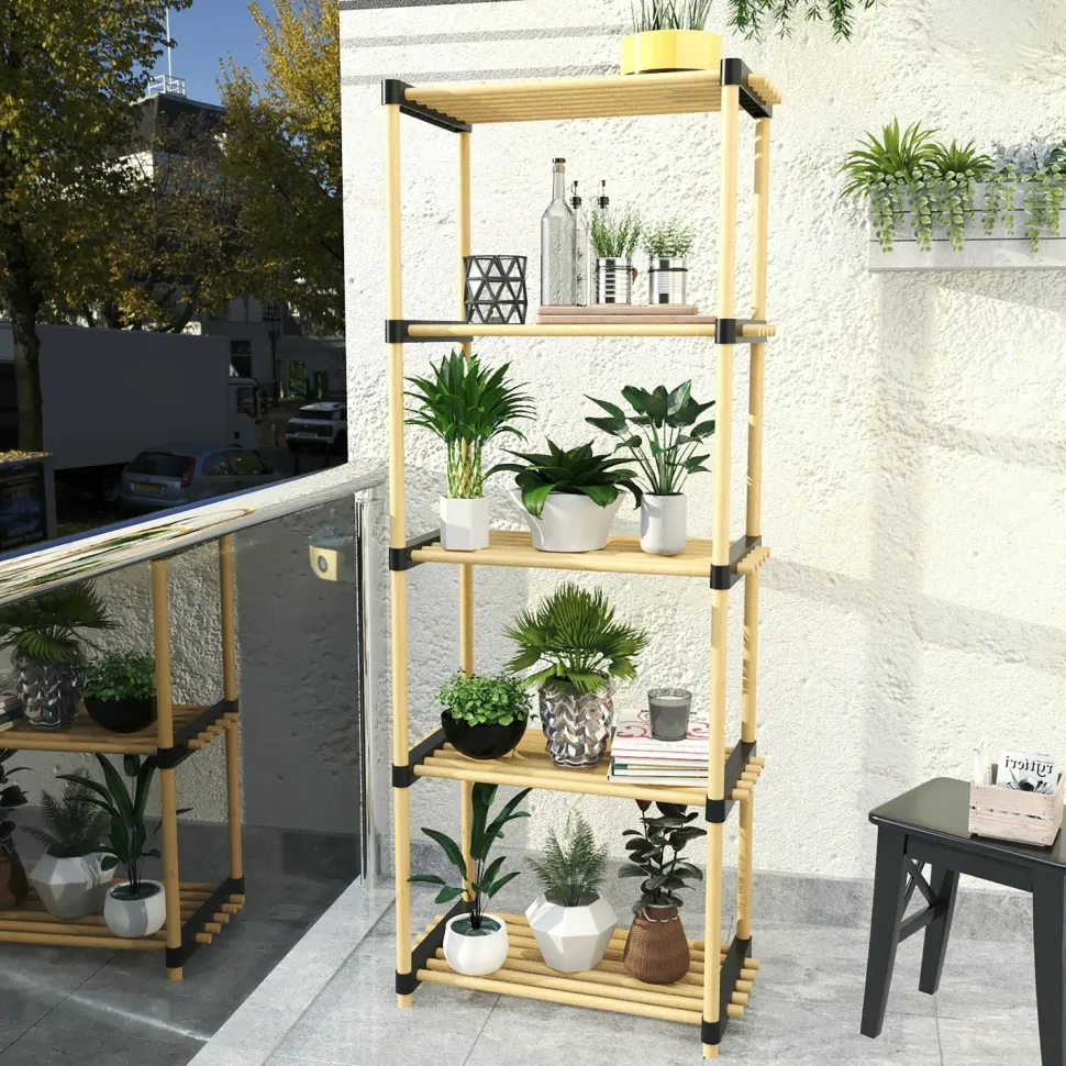 Scaffale Multiuso 5 ripiani in legno Linea Woodpine