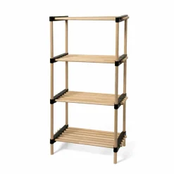 Scaffale Multiuso 4 ripiani in legno Linea Woodpine