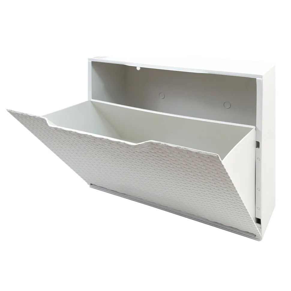 Scarpiera Bianca Linea Rattan
