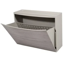 Scarpiera Effetto legno grigio Linea Wood