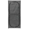 Scarpiera 7 Ripiani in Metallo e TNT 21 Posti Grigio Scuro h160x68x30 cm