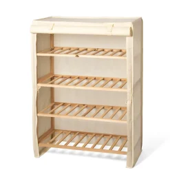 Scarpiera 4 ripiani 12 posti Linea Woodhandy