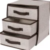 Scatola Organizer in Tnt ripiegabile con 3 cassetti