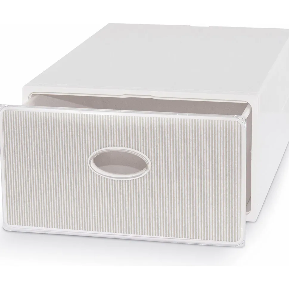 Scatola QBox Deco Large Natural Bianca