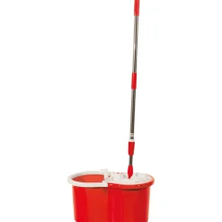 Scopa Lavapavimenti e secchio RotoSpin Inox 12 litri