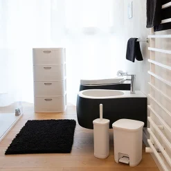 Scopino da Bagno in Plastica Rigenerata Bianco Linea Domus