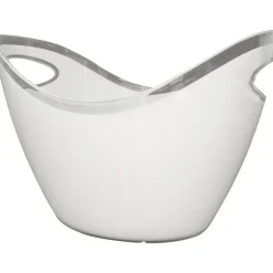 Secchiello per Ghiaccio Ovale Bianco 10 litri