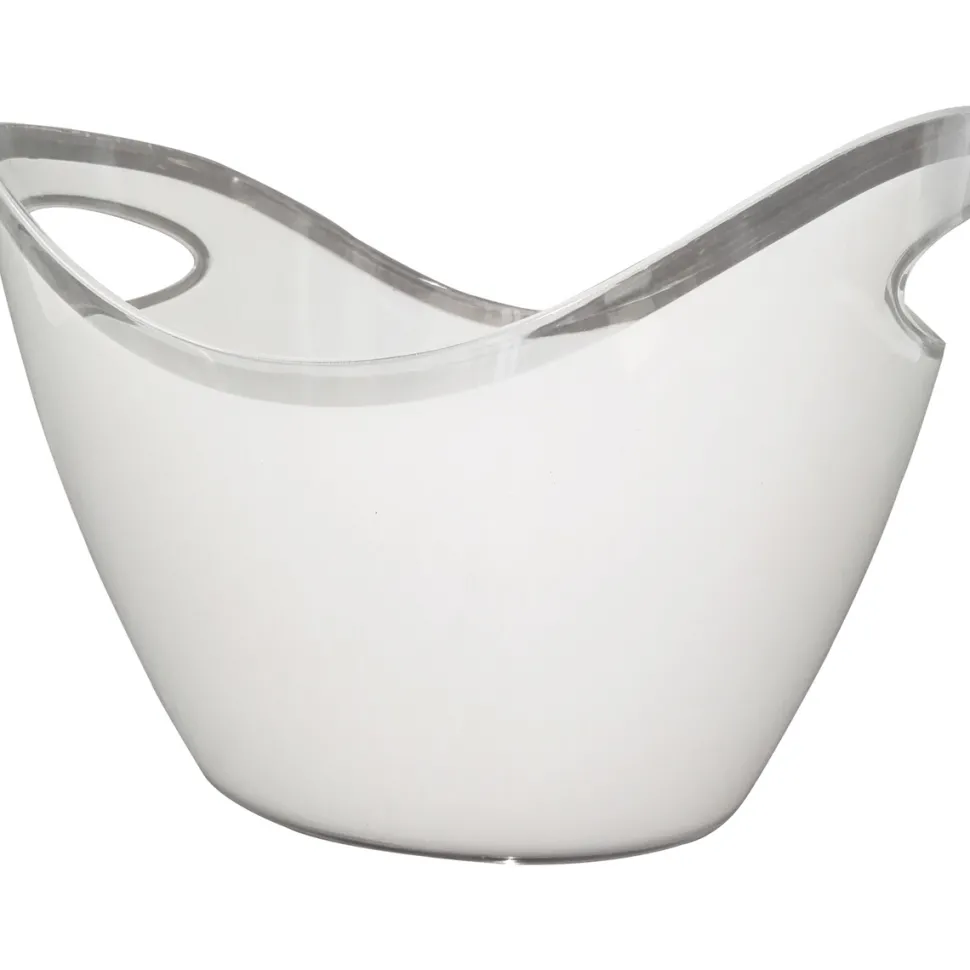 Secchiello per Ghiaccio Ovale Bianco 10 litri