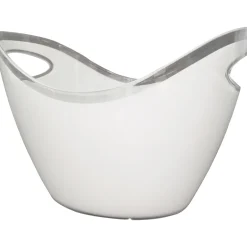 Secchiello per Ghiaccio Ovale Bianco 10 litri