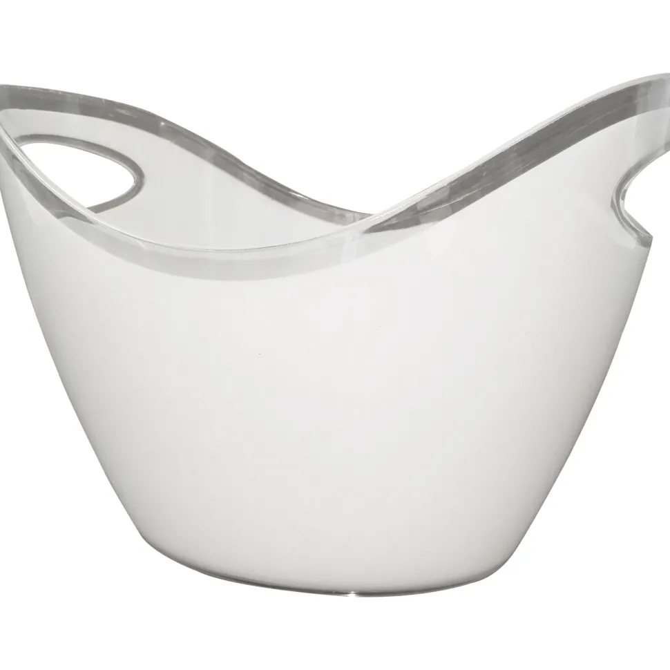 Secchiello per Ghiaccio Ovale Bianco 10 litri