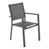Sedia da giardino in Acciaio Antracite h86x54x54 cm