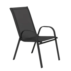 Sedia da giardino in Acciaio Antracite
