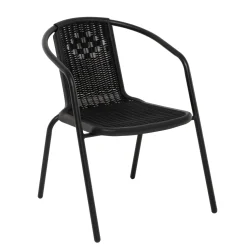 Sedia da giardino in acciaio Nero