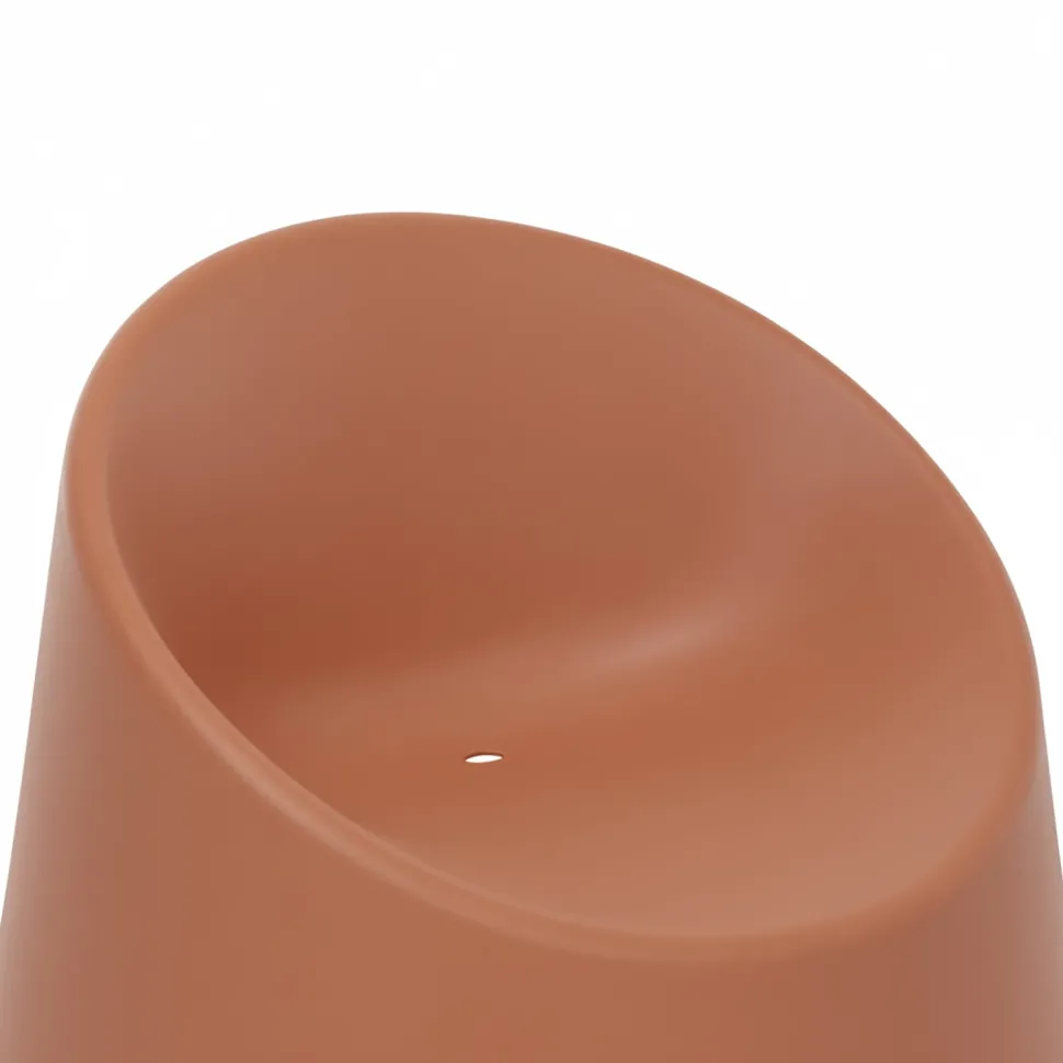 Sedia da giardino in Polipropilene Terracotta con Protezione UV