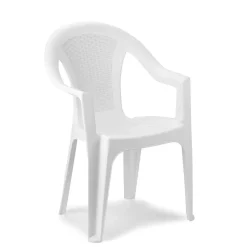 Sedia da giardino Ischia Bianca Linea Rattan