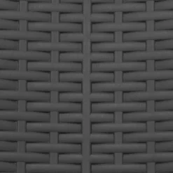 Sedia da giardino Richiudibile Effetto Rattan Antracite