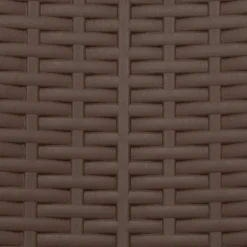 Sedia da giardino Richiudibile Effetto Rattan Marrone
