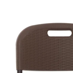 Sedia da giardino Richiudibile Effetto Rattan Marrone