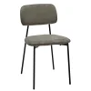 Sedia Imbottita Moderna Grigio Scuro h78x44x49 cm