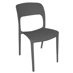 Sedia in Polipropilene Grigia h82x41x56,5 cm