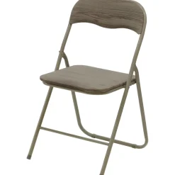 Sedia Pieghevole Tortora Effetto Legno