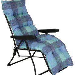 Sedia Sdraio pieghevole Garden Tonda con cuscino Flock