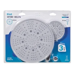Se Doccia Riot Cromato con Soffione e Doccetta