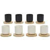 Servizio da caffè Set 4 Tazzine con Piattini Bamboo 10,5 cl