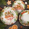 Servizio di piatti Christmas Cookies in porcellana 18 pezzi