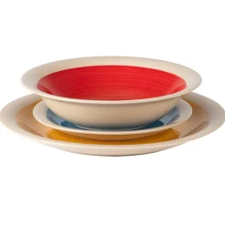 Servizio di piatti Country chic in stoneware 12 pezzi