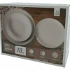 Servizio di piatti Florenz beige in stoneware 18 pezzi